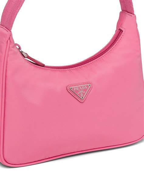 prada nylon pink mini bag|prada nylon tote bag small.